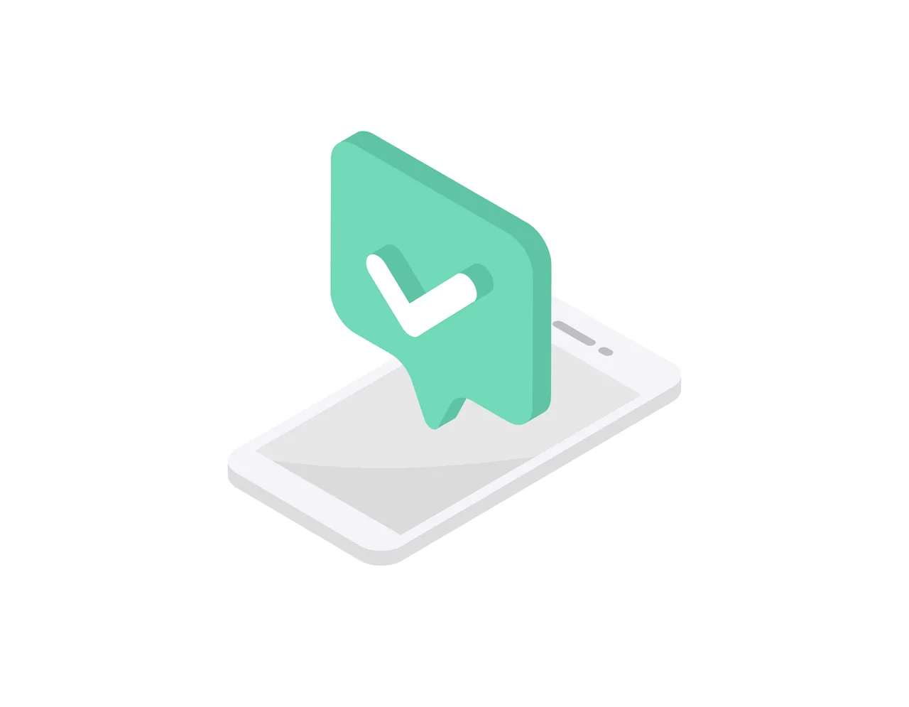 スマートフォンで予約が完了したイメージ